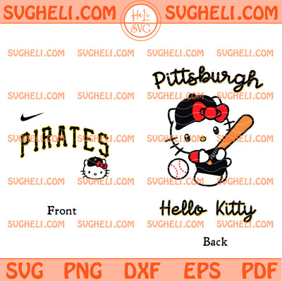 Hello Kitty Pittsburgh Pirates MLB Svg Hello Kitty MLB Svg