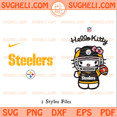 Hello Kitty Pittsburgh Steelers NFL Svg Steelers NFL Svg