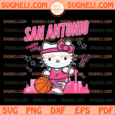 Hello Kitty San Antonio Spurs 2026 Playoffs Svg Spurs Svg