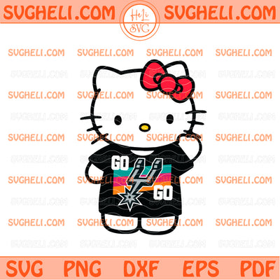Hello Kitty San Antonio Spurs NBA Basketball Svg Spurs Svg