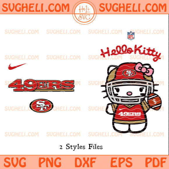 Hello Kitty San Francisco 49ers NFL Svg 49ers NFL Svg