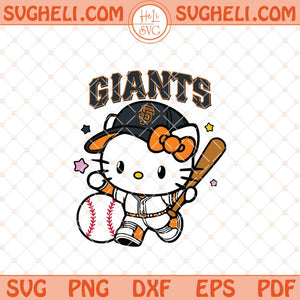 Hello Kitty San Francisco Giants Baseball Svg Baseball Svg Png Dxf Eps Files