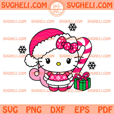 Hello Kitty Santa Svg Santa Hello Kitty Christmas Svg