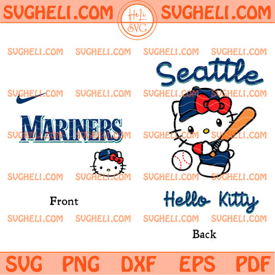 Hello Kitty Seattle Mariners MLB Svg Hello Kitty MLB Svg