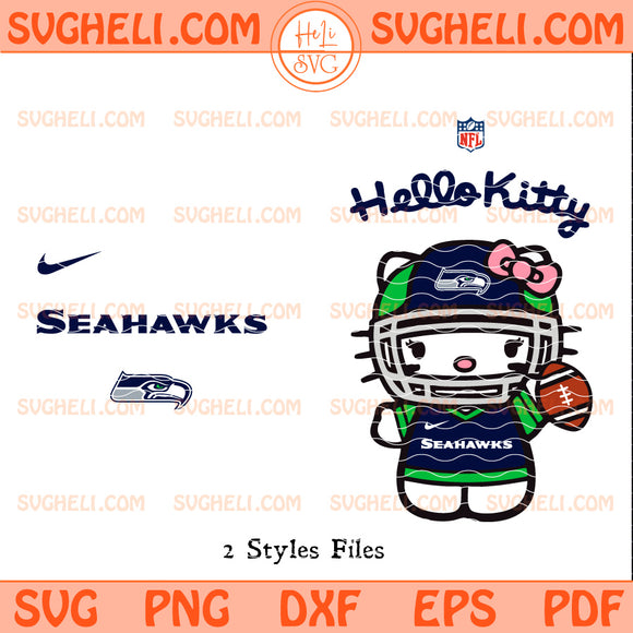 Hello Kitty Seattle Seahawk NFL Svg Seattle Seahawk NFL Svg