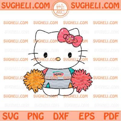 Hello Kitty Spurs Cheerleader Basketball Svg Kitty Spurs Svg