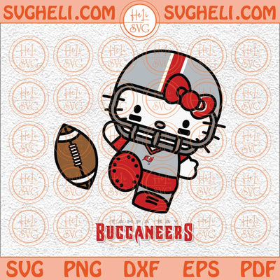 Hello Kitty Tampa Bay Buccaneers Football Svg Football Team Svg Png Dxf Eps Files