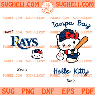 Hello Kitty Tampa Bay Rays MLB Svg Hello Kitty MLB Svg