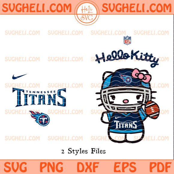 Hello Kitty Tennessee Titans NFL Svg Titans NFL Svg