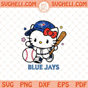 Hello Kitty Toronto Blue Jays Baseball Svg Baseball Svg Png Dxf Eps Files