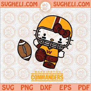 Hello Kitty Washington Commanders Svg Washington Football Svg Png Dxf Eps Files