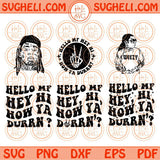 Hello MF Hey Hi How Ya Durrn’ Svg Lil Wayne Svg Weezy Baby Svg Rap Svg Png Dxf Eps 3 styles Files