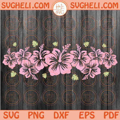 Hibiscus Flower Svg Aloha Hawaii Flower Svg Summer Beach Svg Png Dxf Eps Files