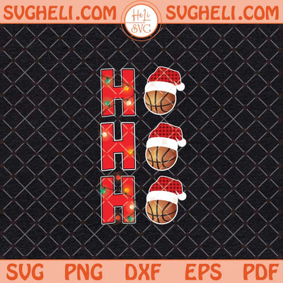 Ho Ho Ho Svg Christmas Basketball Svg Basketball Svg Png Dxf Eps Files