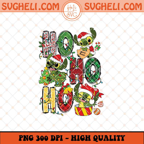 Ho ho ho Stitch Png Christmas Stitch Png Stitch Png Sublimation Files