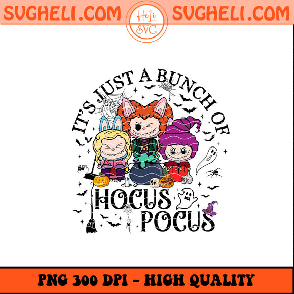 Hocus Pocus A Bunch Of Labubu Png Labubu Hocus Pocus Png