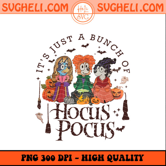Hocus Pocus Bluey And Friends Png Bluey Halloween Png