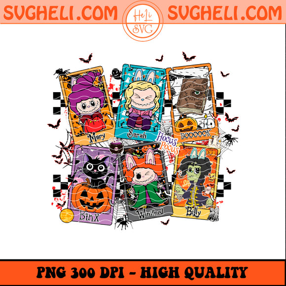 Hocus Pocus Labubu Card Png Labubu Hocus Pocus Halloween Png