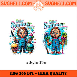 Horror Chucky Killer Summer Vibes Png Halloween Png Sublimation Design