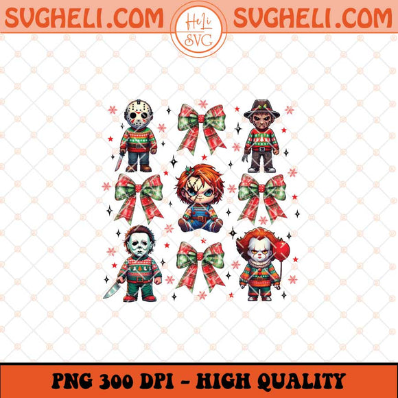 Horror Coquette Png Merry Creepmas Png Retro Christmas Png Sublimation Files