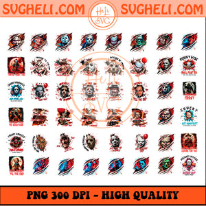Horror Halloween Villains Png Bundle Horror Halloween Bundle