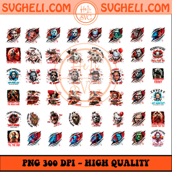 Horror Halloween Villains Png Bundle Horror Halloween Bundle