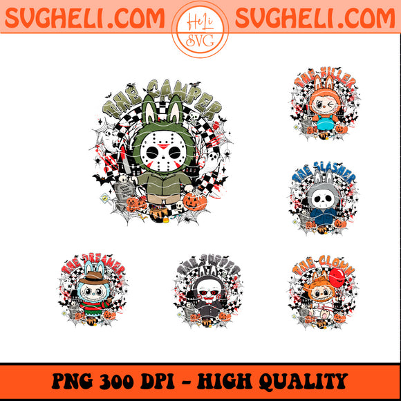 Horror Labubu Halloween Png Bundle Labubu Halloween Png
