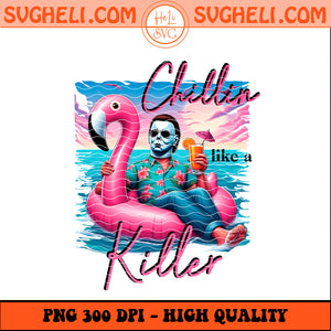 Horror Michael Myer Summer Vibes Png Halloween Png Sublimation Design