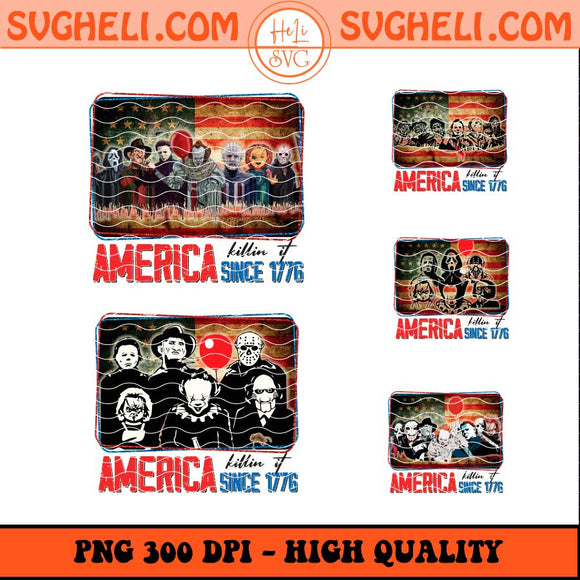 Horror Movie 4th Of July Png Bundle Horror 4th Of July Png Sublimation Files