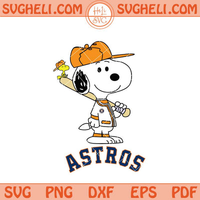 Houston Astros Snoopy Baseball Svg Houston Astros MLB Svg Png Dxf Eps Files