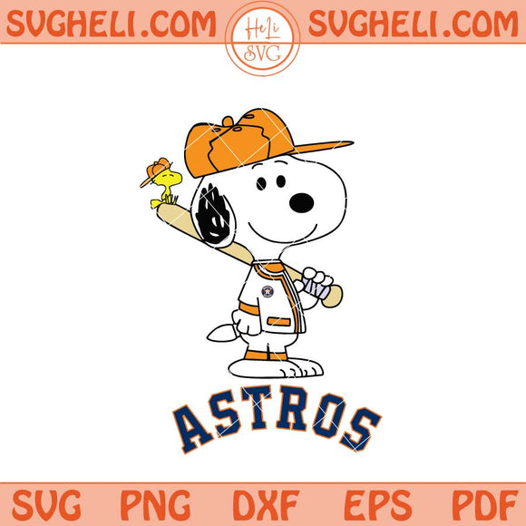Houston Astros Snoopy Baseball Svg Houston Astros MLB Svg Png Dxf Eps Files