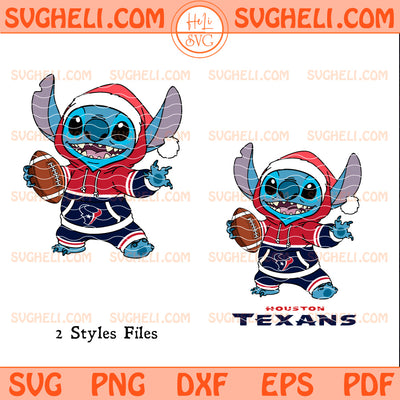 Houston Texans Stitch Football Christmas Svg