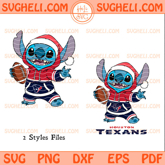 Houston Texans Stitch Football Christmas Svg