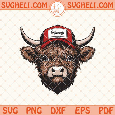 Howdy Cow Svg Western Svg Cowgirl Svg Cowboy Svg Png Dxf Eps Files