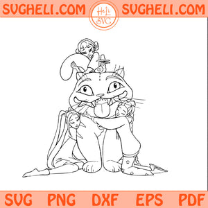 Huntrix Band Hug Derpy Svg Kpop Demon Hunters Tiger Svg