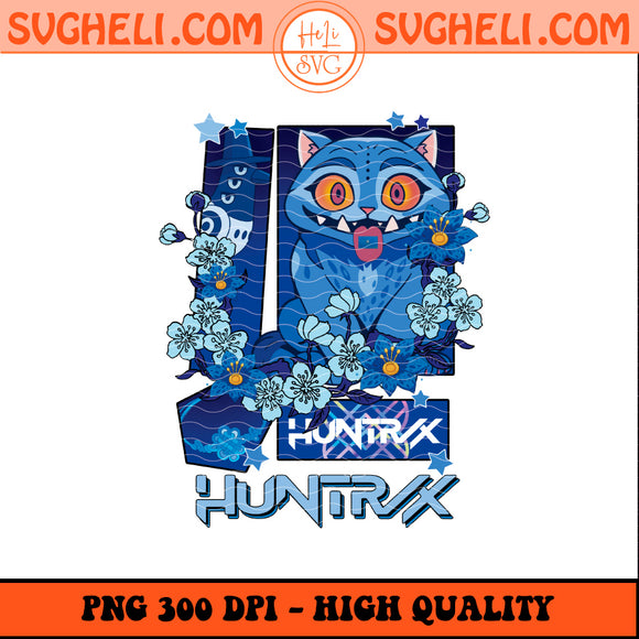 Huntrix Blue Tiger Design Png Kpop Demon Hunters Tiger Png