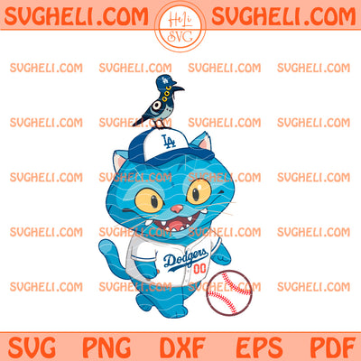Huntrix Derpy Tiger LA Dodgers Svg Dodgers Derpy Tiger Svg