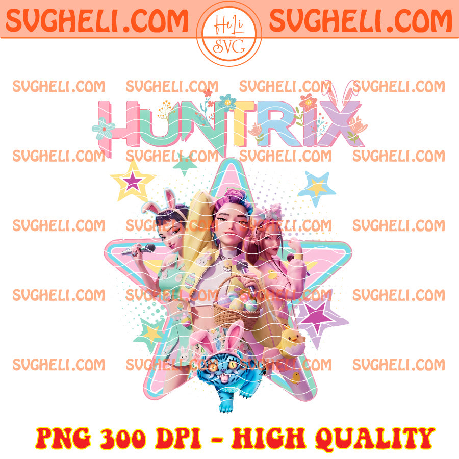 Huntrix Girls Easter 2026 Png Easter Day Kpop Huntrix Png