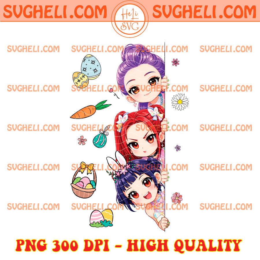 Huntrix Kpop Demon Hunter Easter Png Huntrix Easter Day Png