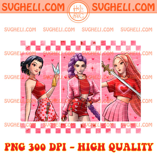 Huntrix Kpop Demon Hunters Valentine Png Huntrix Png