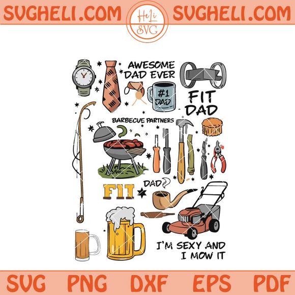 I Can't Talk Right Now I'm Doing Hot Dad Stuff Svg Dad Svg Png Dxf Eps Files
