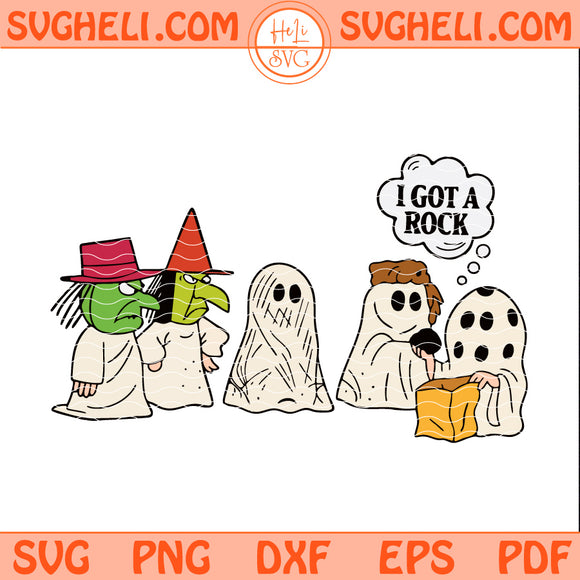 I Got a Rock Halloween Svg Womens Ghost Svg Spooky Svg
