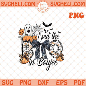 I Put The Boo in Boujee Png Coquette Halloween Png Fall Png Sublimation Files