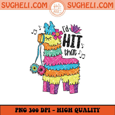 I'd Hit That Pinata Mexican Png Funny Cinco de Mayo Png Sublimation Files