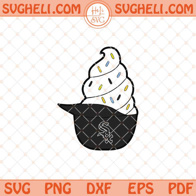 Ice Cream Chicago White Sox Hat Svg White Sox Ice Cream Svg Png Dxf Eps Files