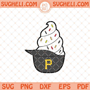 Ice Cream Pittsburgh Pirates Hat Svg Pirates Ice Cream Hat Svg Png Dxf Eps Files