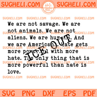 Ice Out Bad Bunny Speech Svg We Are Not Savage Svg