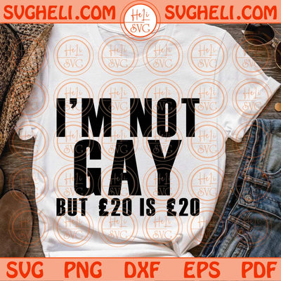Im not gay but 20 is 20 Svg Joke Rude Svg LGBT Funny Gay Svg Png Dxf Eps Files