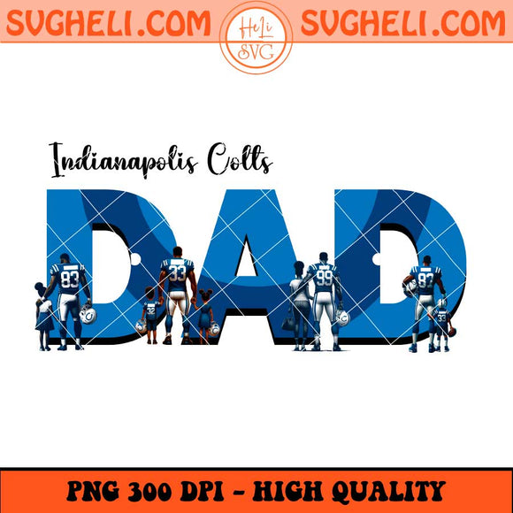 Indianapolis Colts Football Png Father's Day Football Png Sublimation Files