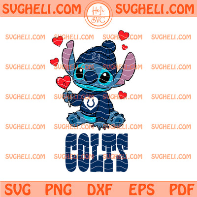 Indianapolis Colts Stitch Valentine Football Svg Colts Svg